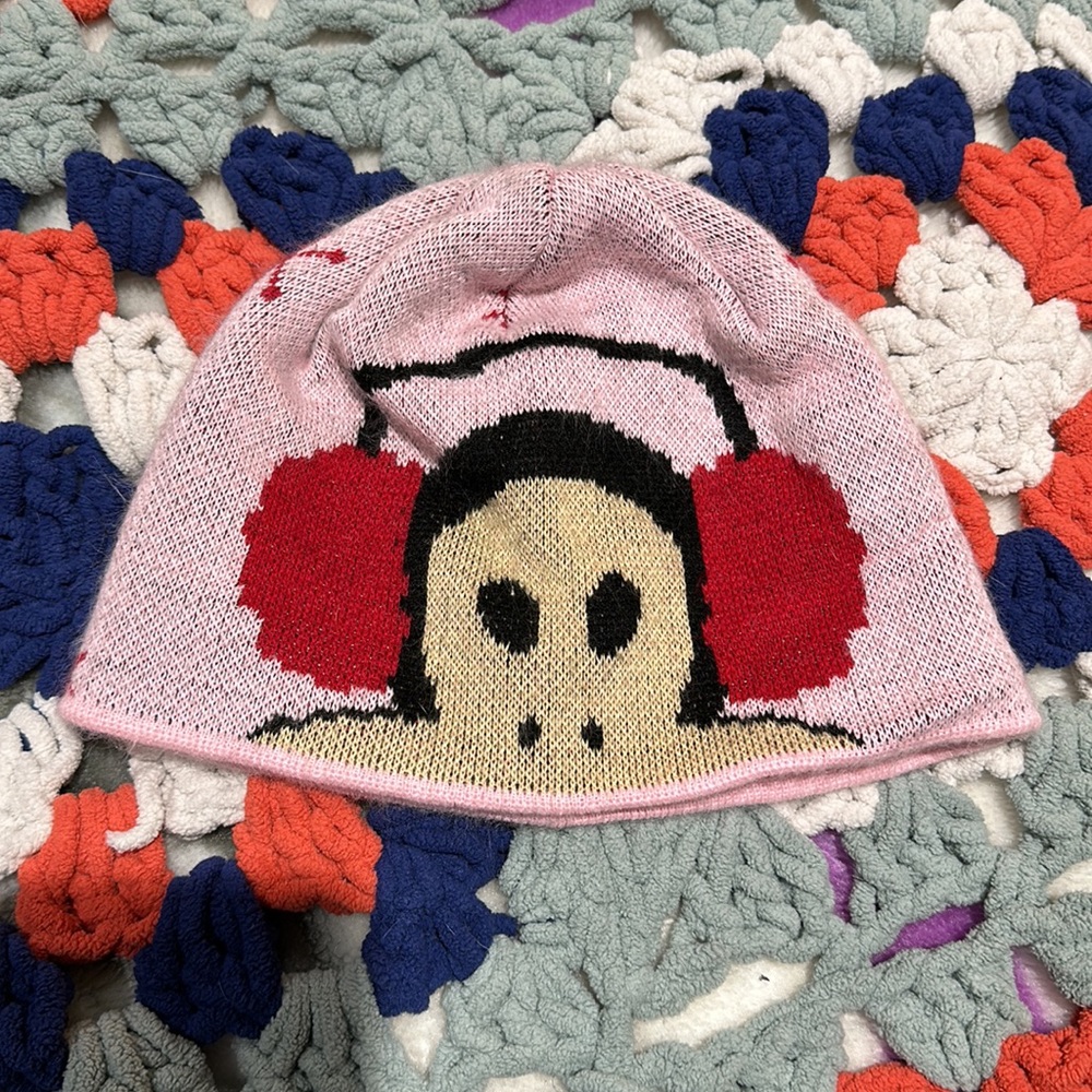 Paul Frank Pink Y2K Beanie Hat